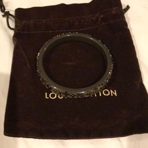 Louis Vuitton Gray resin cuff bracelet